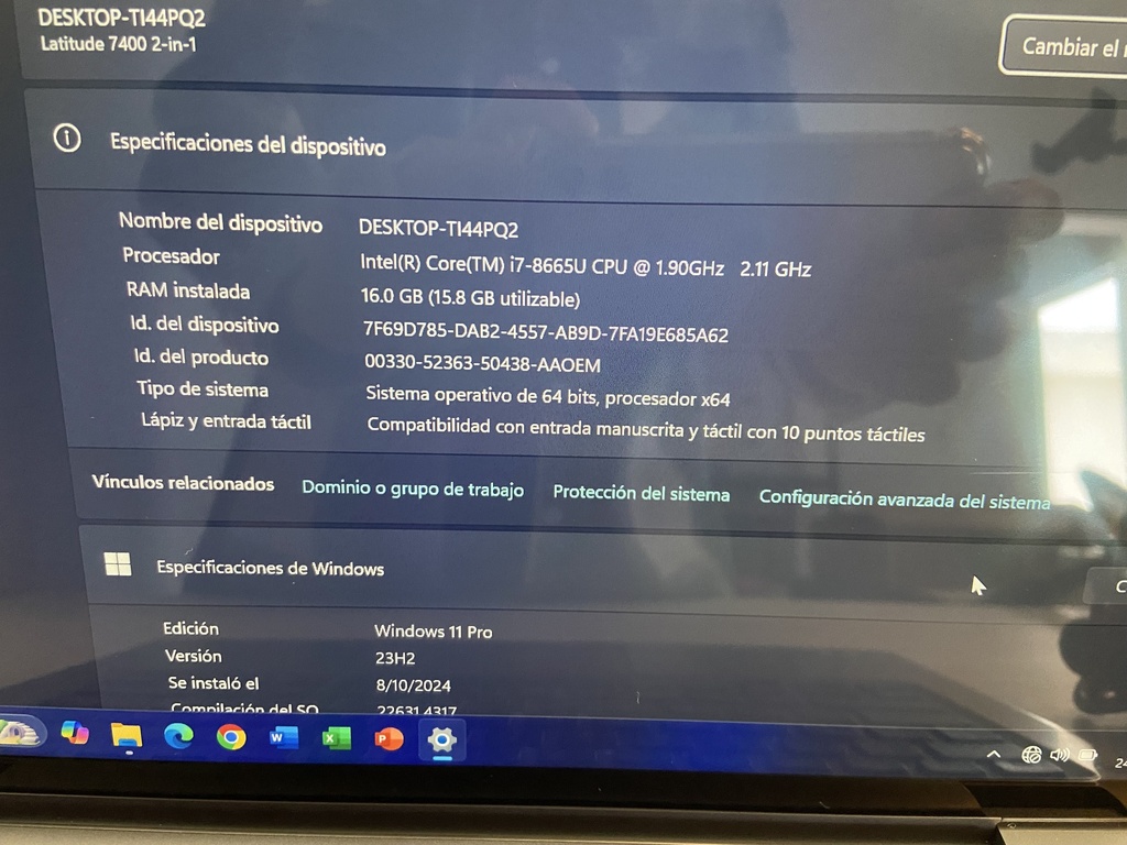 Dell Latitude 7400 corei7, Touch 2en1! 16GB RAM,1TB Disco SSD W11😍